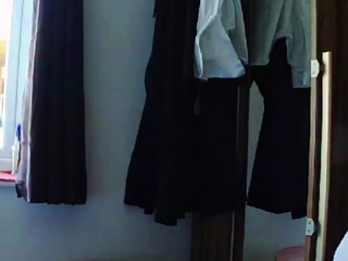 Our Danish mom naked in front of the window