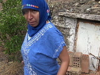 hot algerian milf having outdoor sex with stepsons big cock