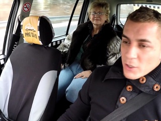 Czech Mature Blonde Hungry for Taxi Drivers Cock