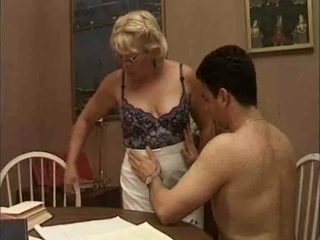 My private teacher hasn't given up on her sex life and she fucks like mad